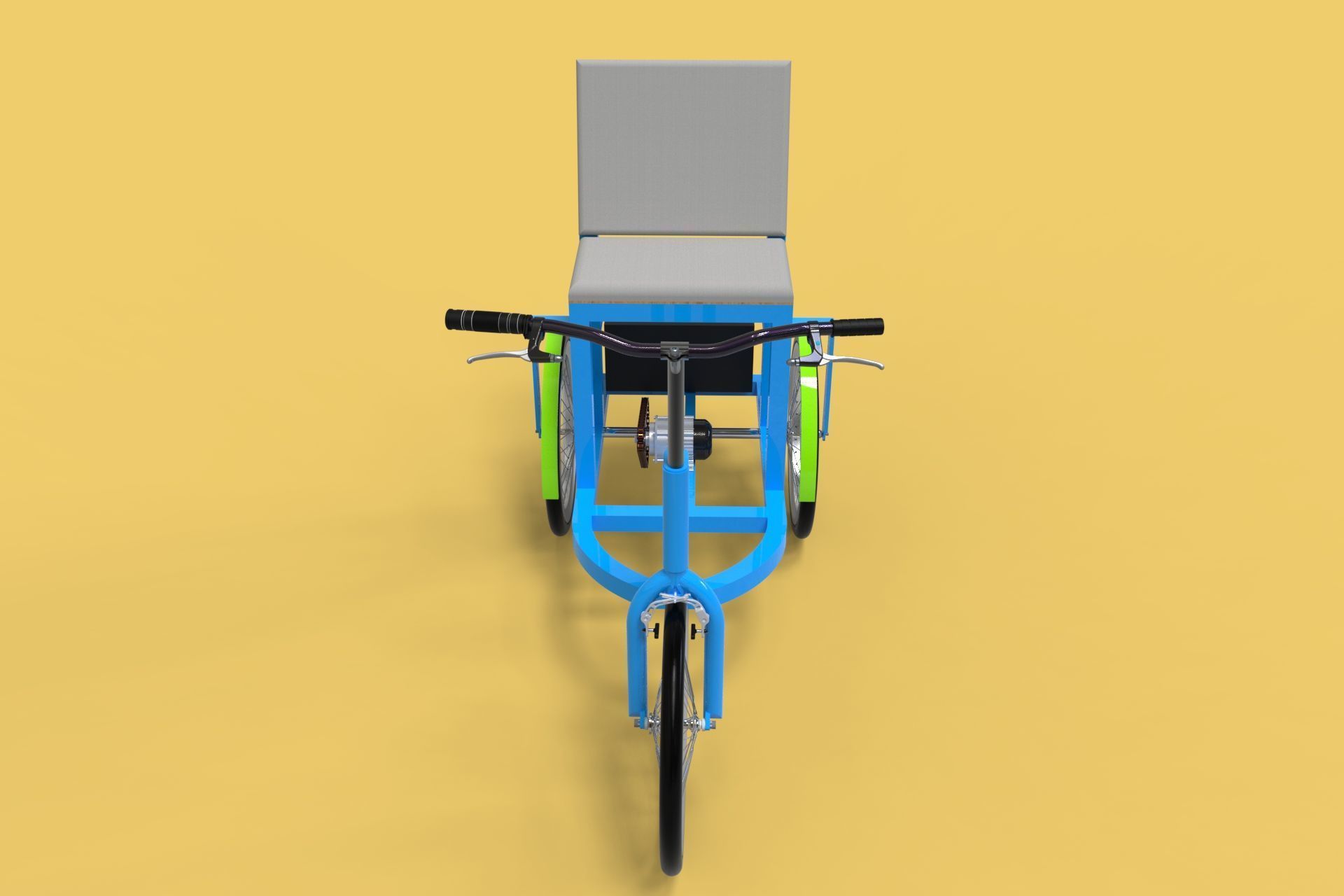 ELECTRIC TRICYCLE TRIKE 3 WHEEL BIKE BICYCLE FOR DISABLED EV 3D model_9