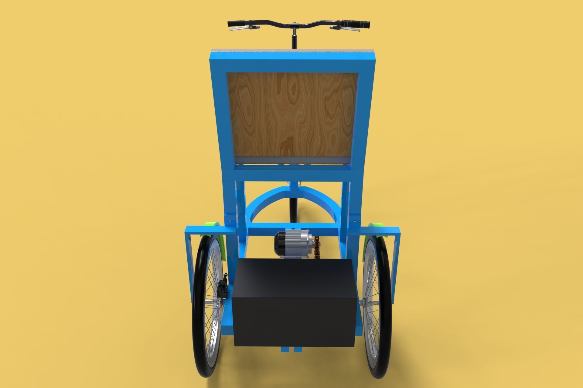 ELECTRIC TRICYCLE TRIKE 3 WHEEL BIKE BICYCLE FOR DISABLED EV 3D model_10