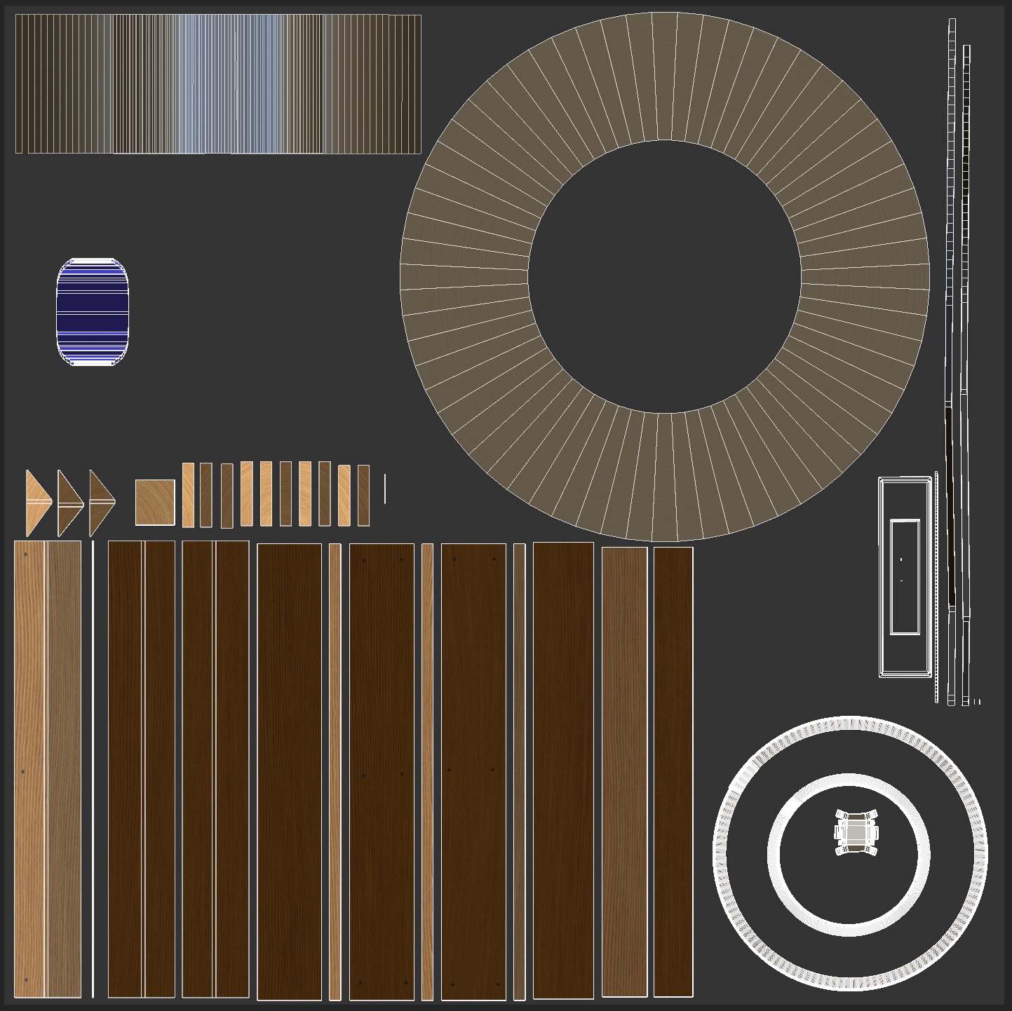 Steel Coil and Wooden Pallet 3D model_17