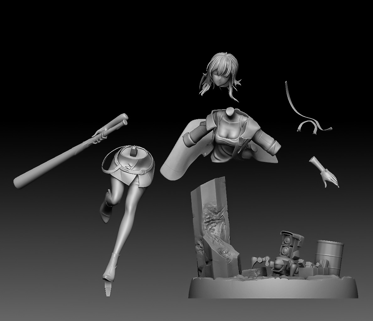 Stelle Honkai Star Rail Fanart 3D print model_9