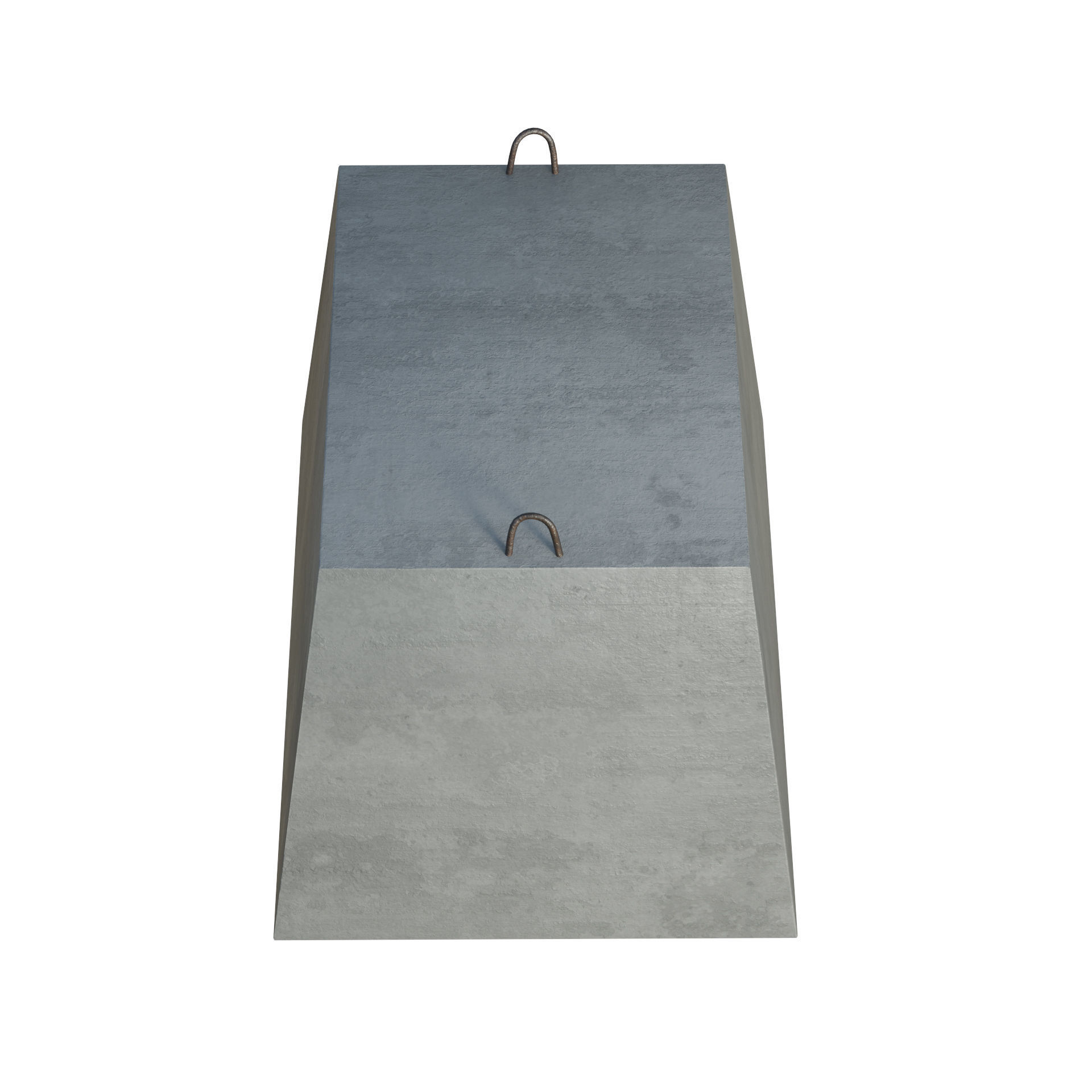 Concrete Block 3D model_4