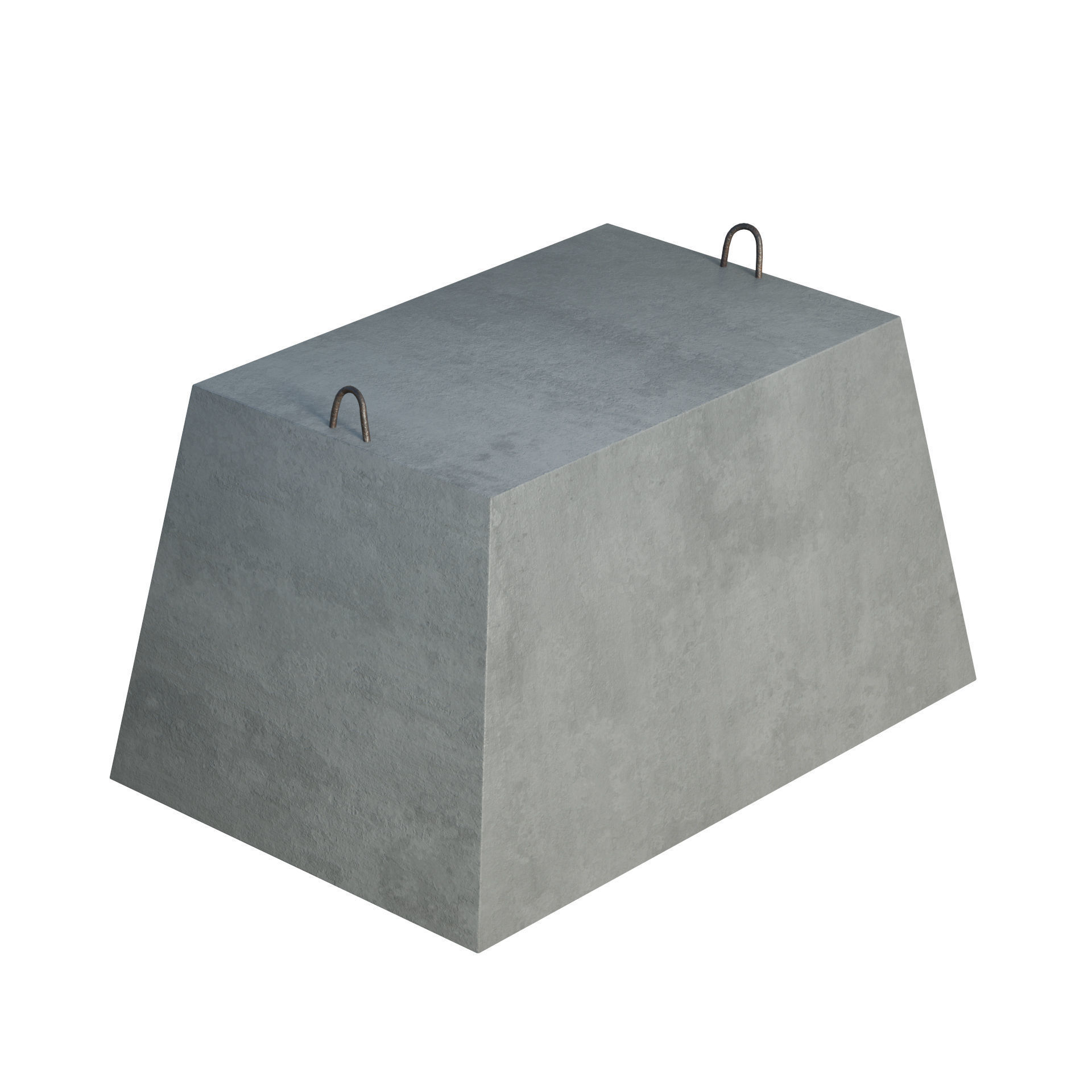 Concrete Block 3D model_5