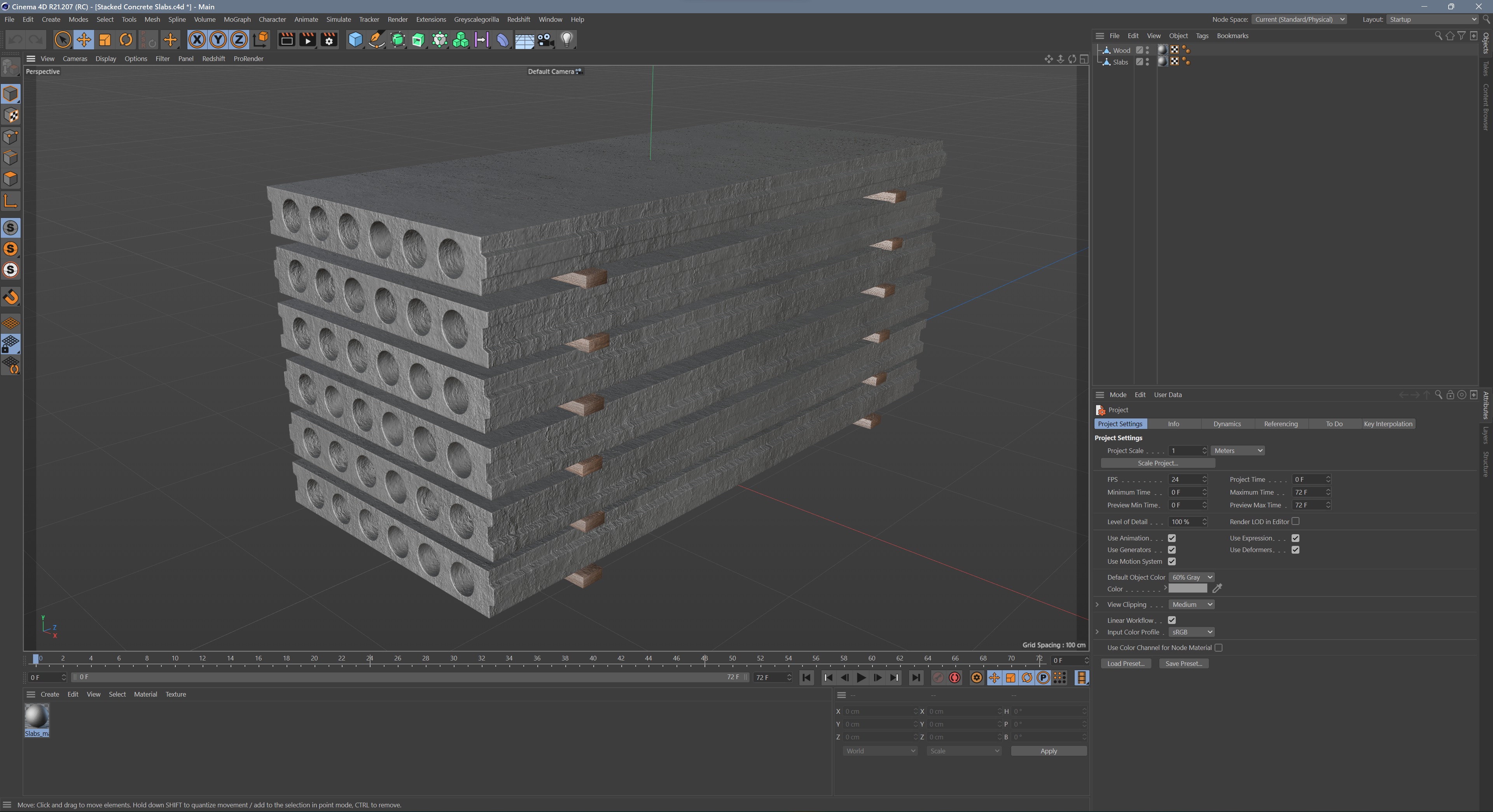 Stacked Concrete Slabs 3D model_11