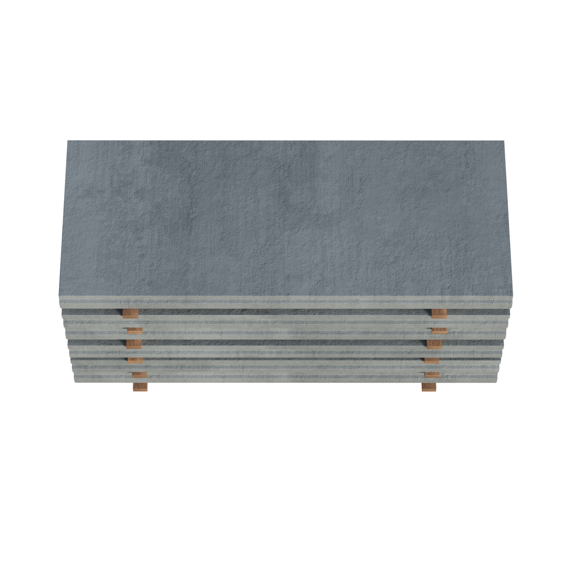 Stacked Concrete Slabs 3D model_9