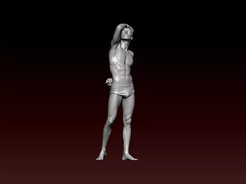 Muscular man - statue - 3D print 3D print model_0