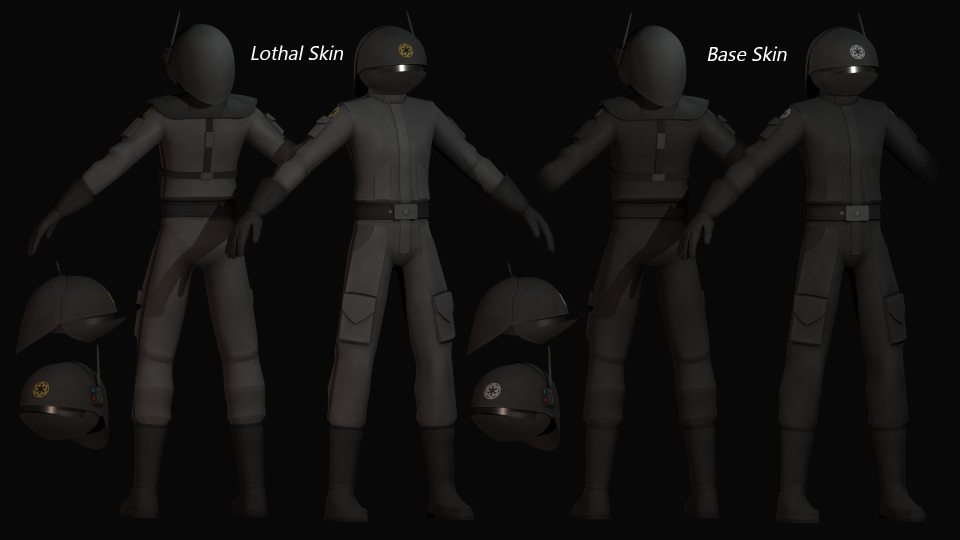 Imperial Engineer Low-poly 3D model_1