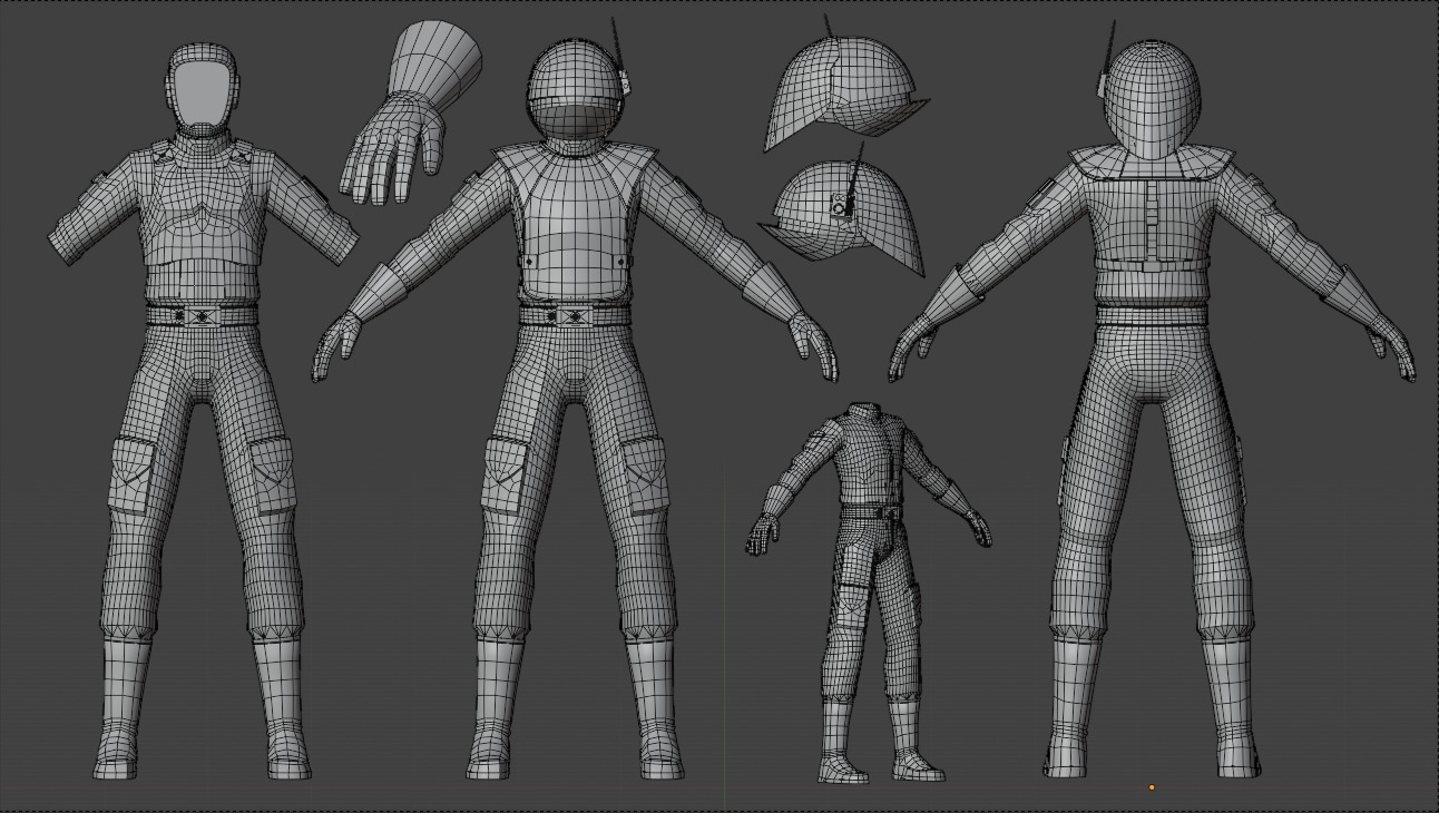 Imperial Engineer Low-poly 3D model_2