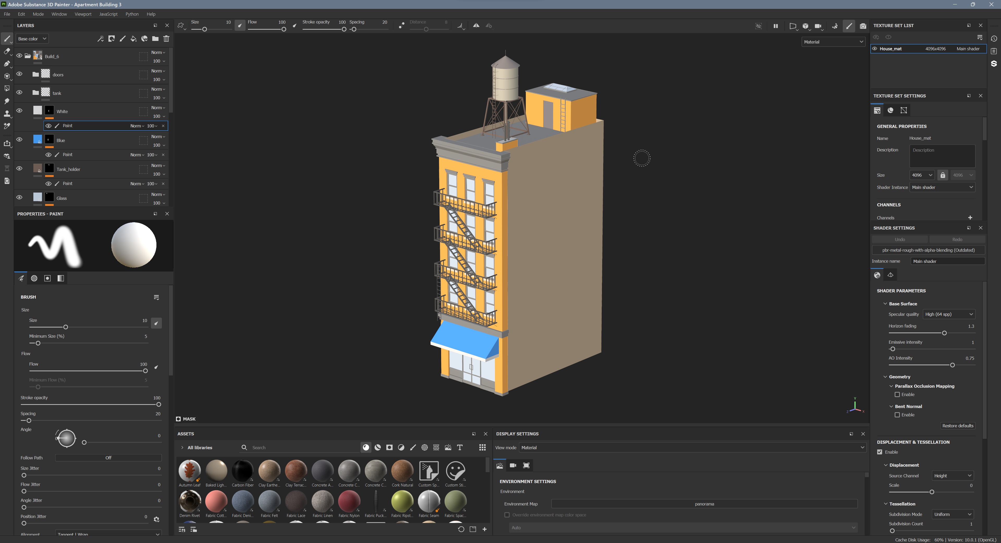 Apartment Building 3 Low-poly 3D model_14