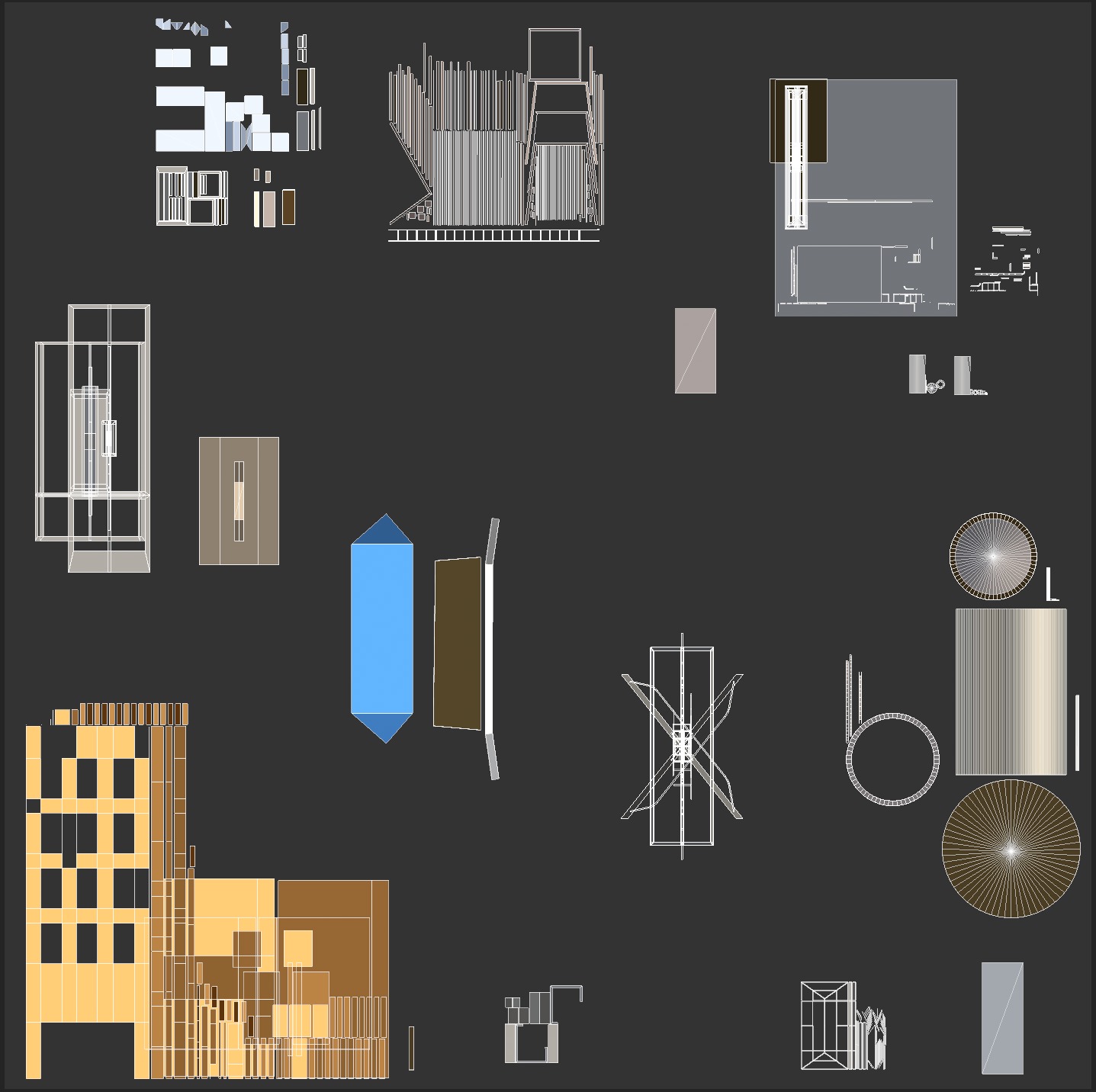 Apartment Building 3 Low-poly 3D model_16