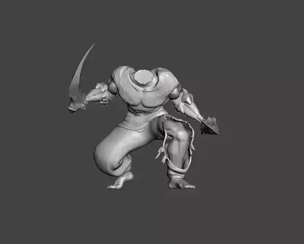 Headless Demon Kimetsu No Yaiba 3D Model