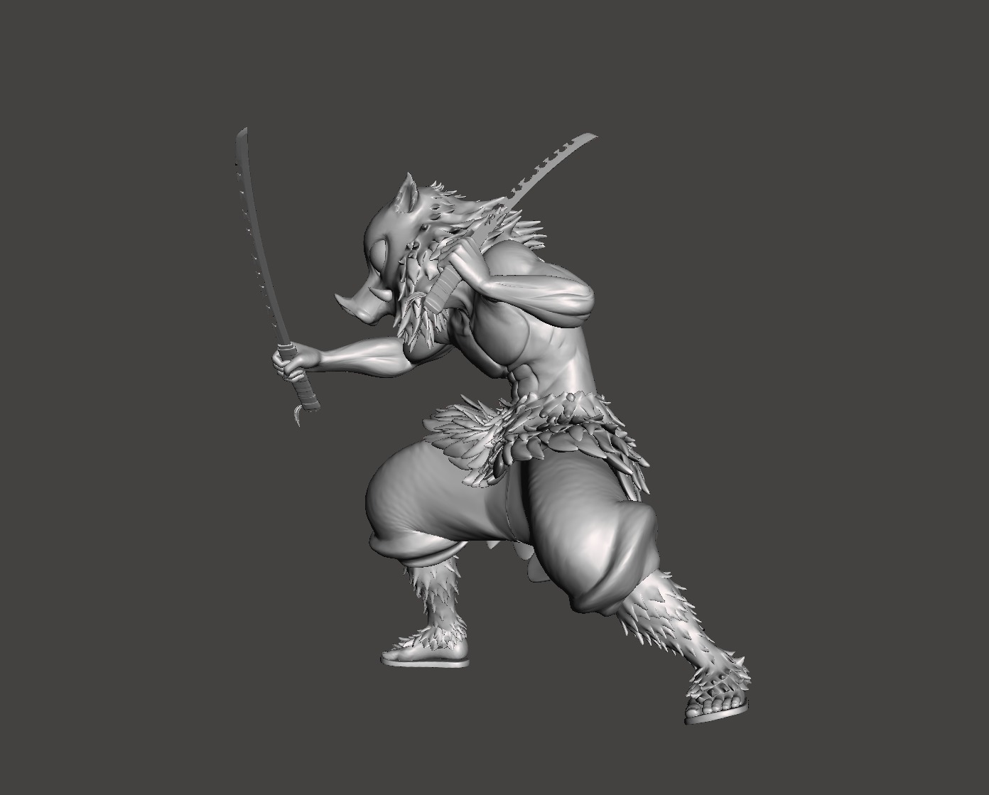 Inosuke Hashibira 3D Model 3D print model_1