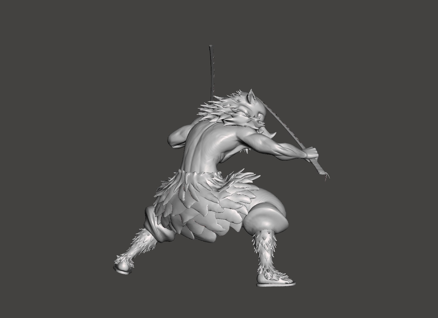 Inosuke Hashibira 3D Model 3D print model_2