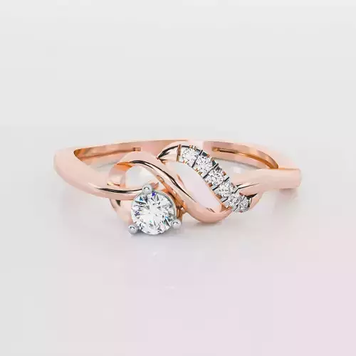 Italian diamond ring 3D print model