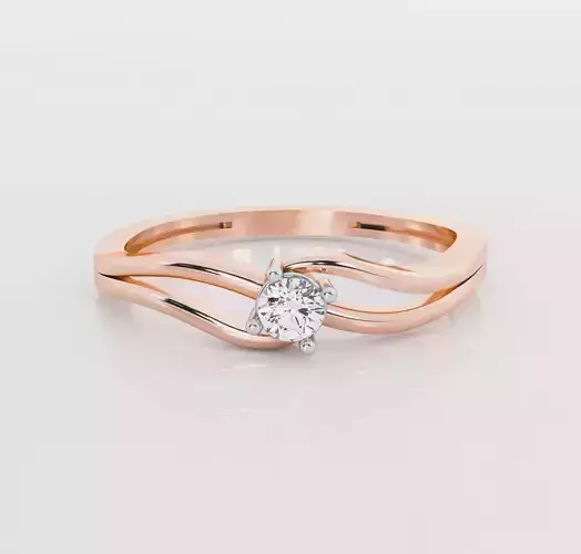 Italian diamond ring 3D print model