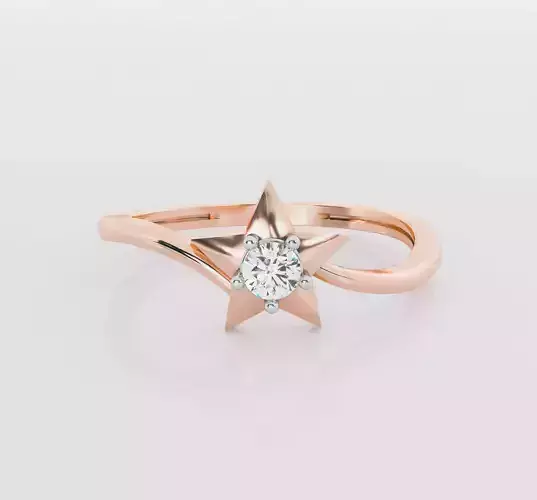 Star Solitaire diamond ring