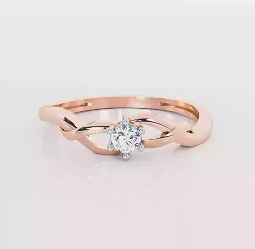 Italian diamond ring 3D print model