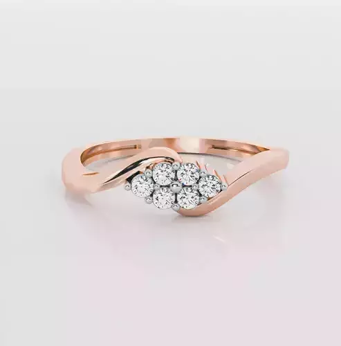Italian diamond ring 3D print model
