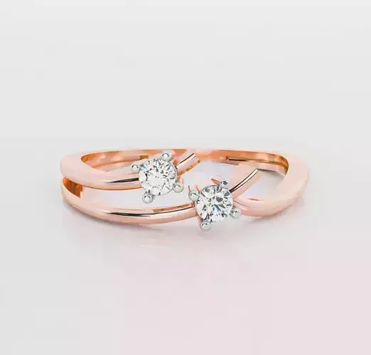Italian diamond ring 3D print model