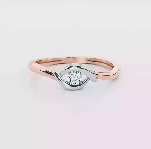 Italian diamond ring 3D print model