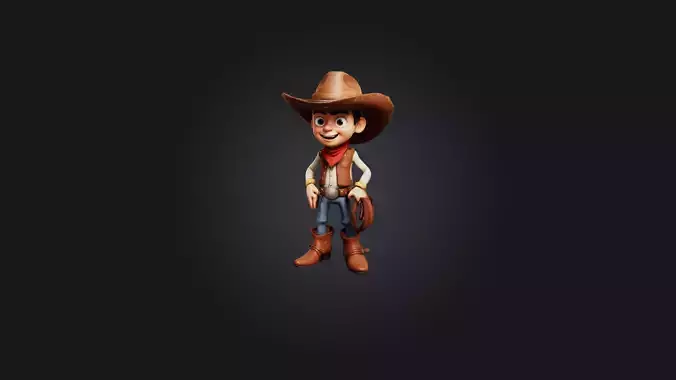 Cartoon Bird Bath 3D model