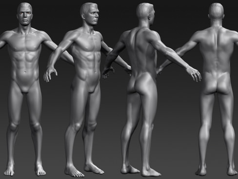 Daniel man in his underwear 3D model_12