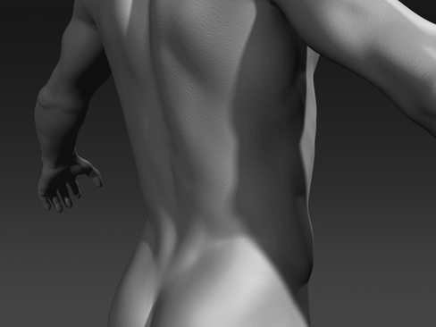 Daniel man in his underwear 3D model_9