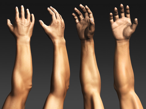 Daniel man in his underwear 3D model_5