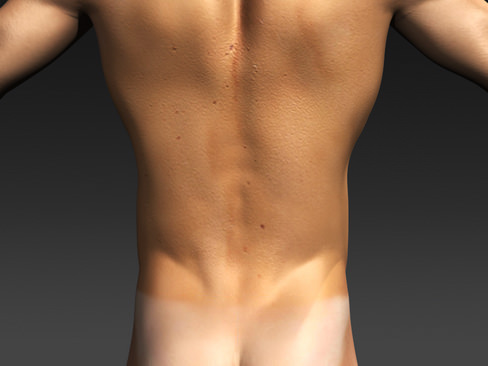 Daniel man in his underwear 3D model_4