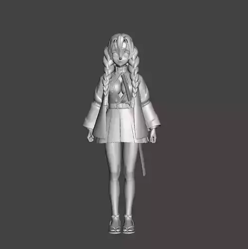 Mitsuri Kanroji Love Hashira 3D Model 3D print model