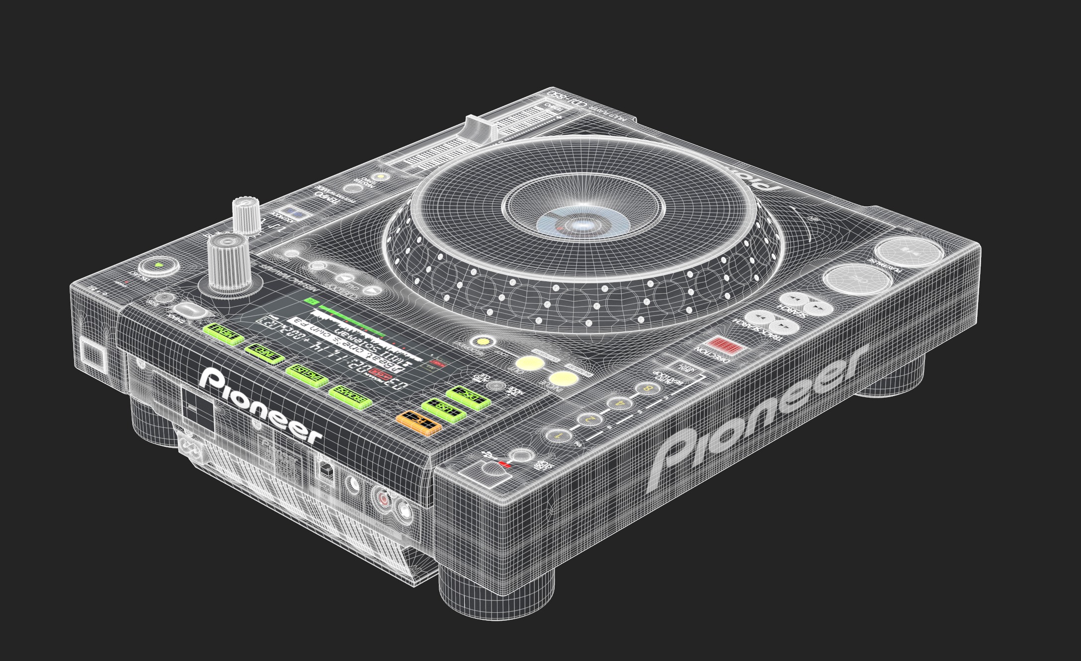 Pioneer CDJ 850 Black 3D model_26