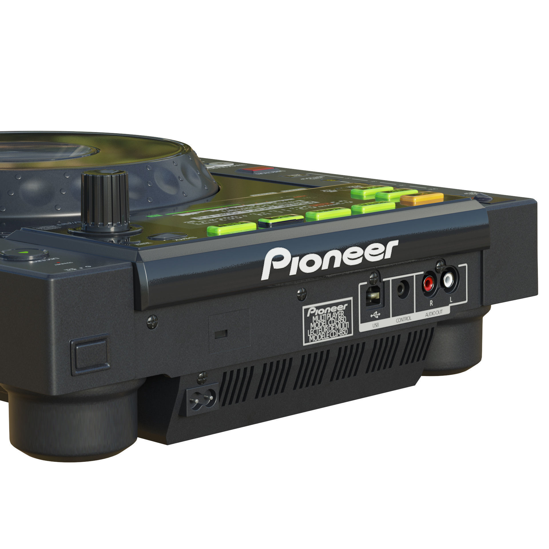 Pioneer CDJ 850 Black 3D model_9
