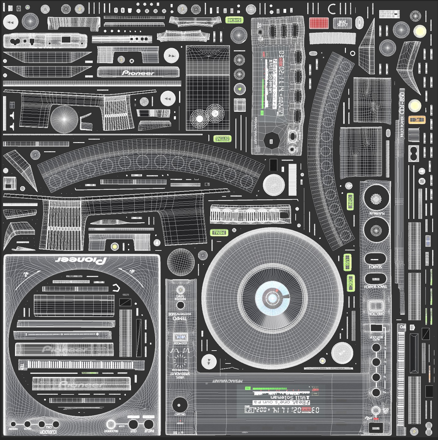 Pioneer CDJ 850 Black 3D model_27