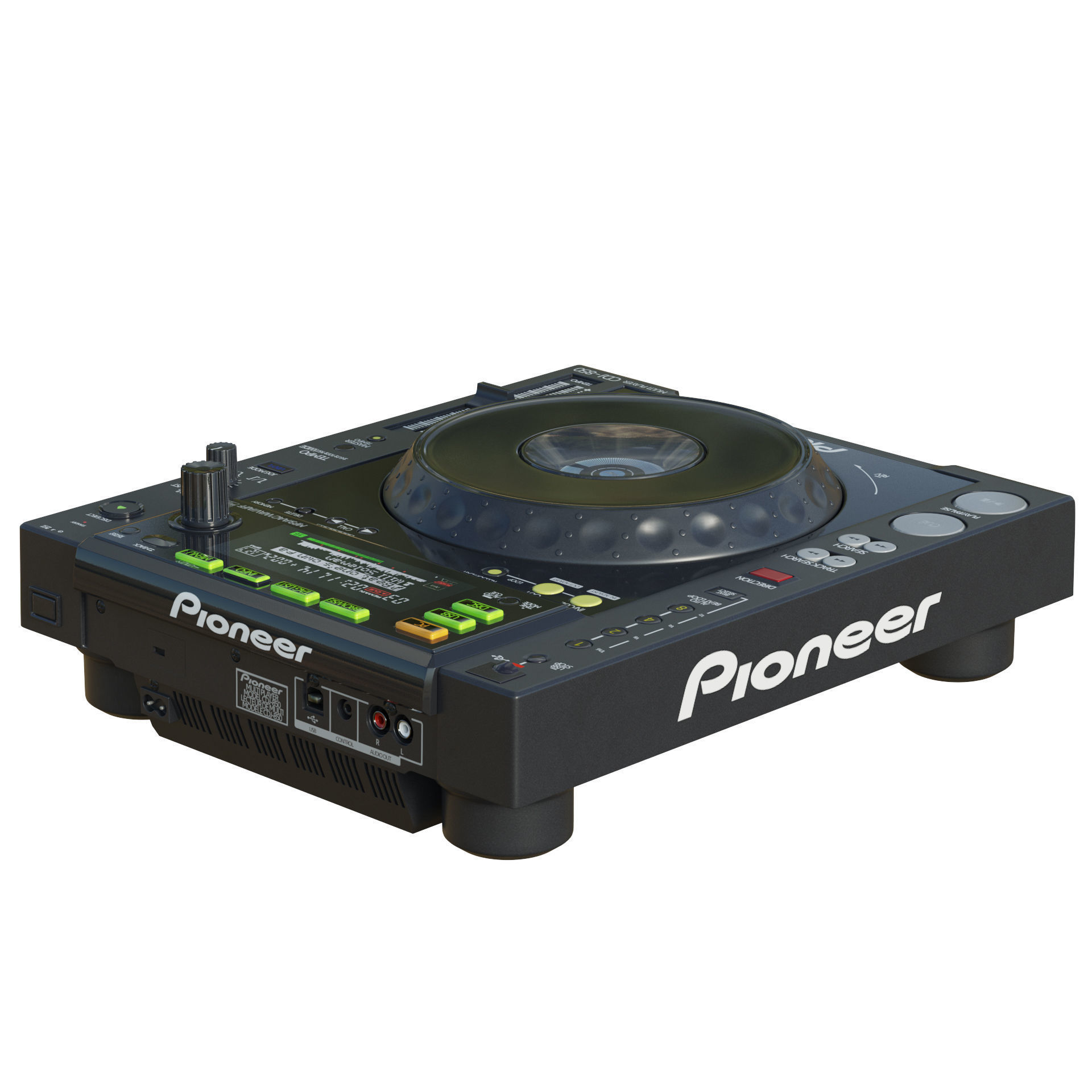 Pioneer CDJ 850 Black 3D model_14