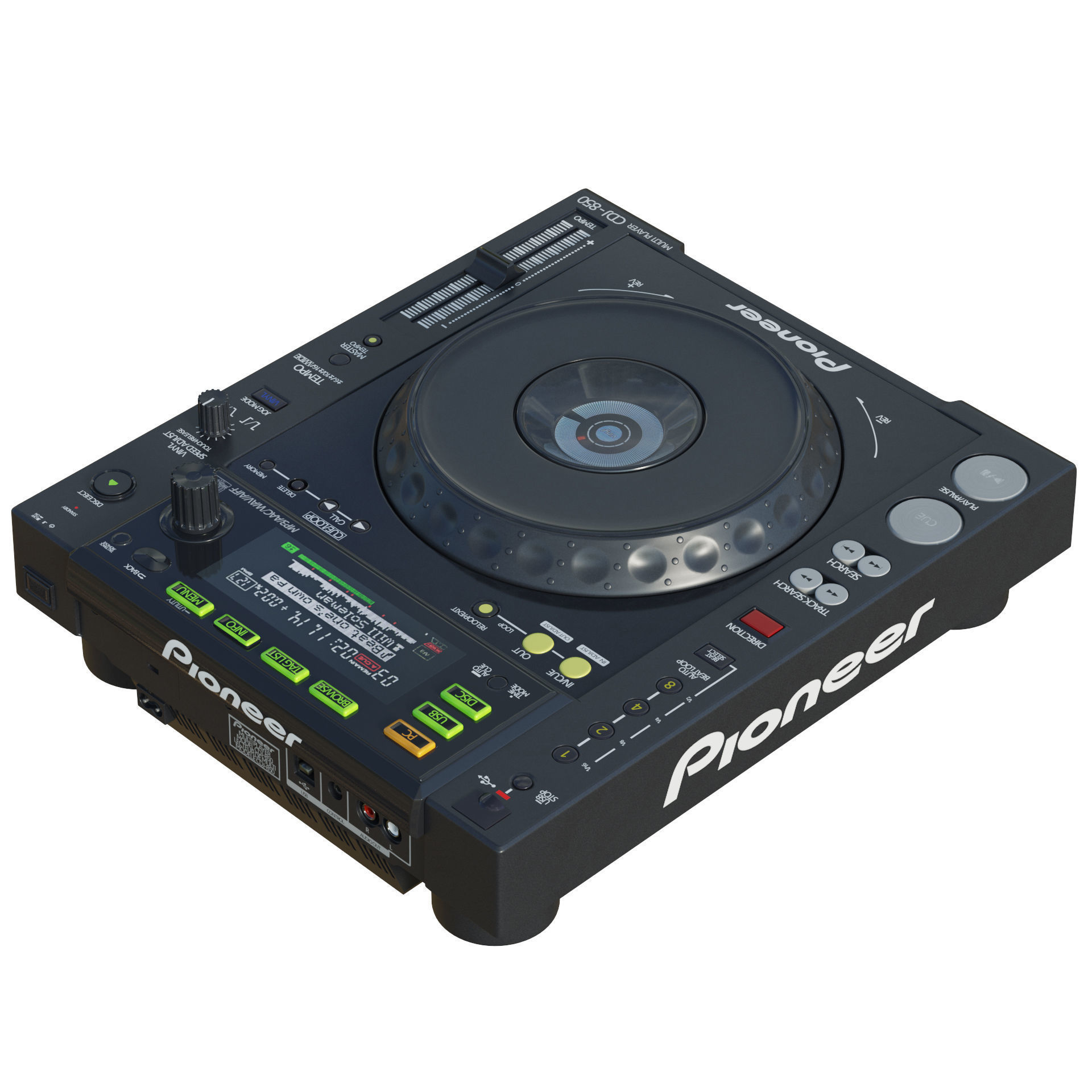Pioneer CDJ 850 Black 3D model_13