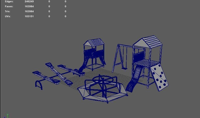 Playground pack 01  3D model_11