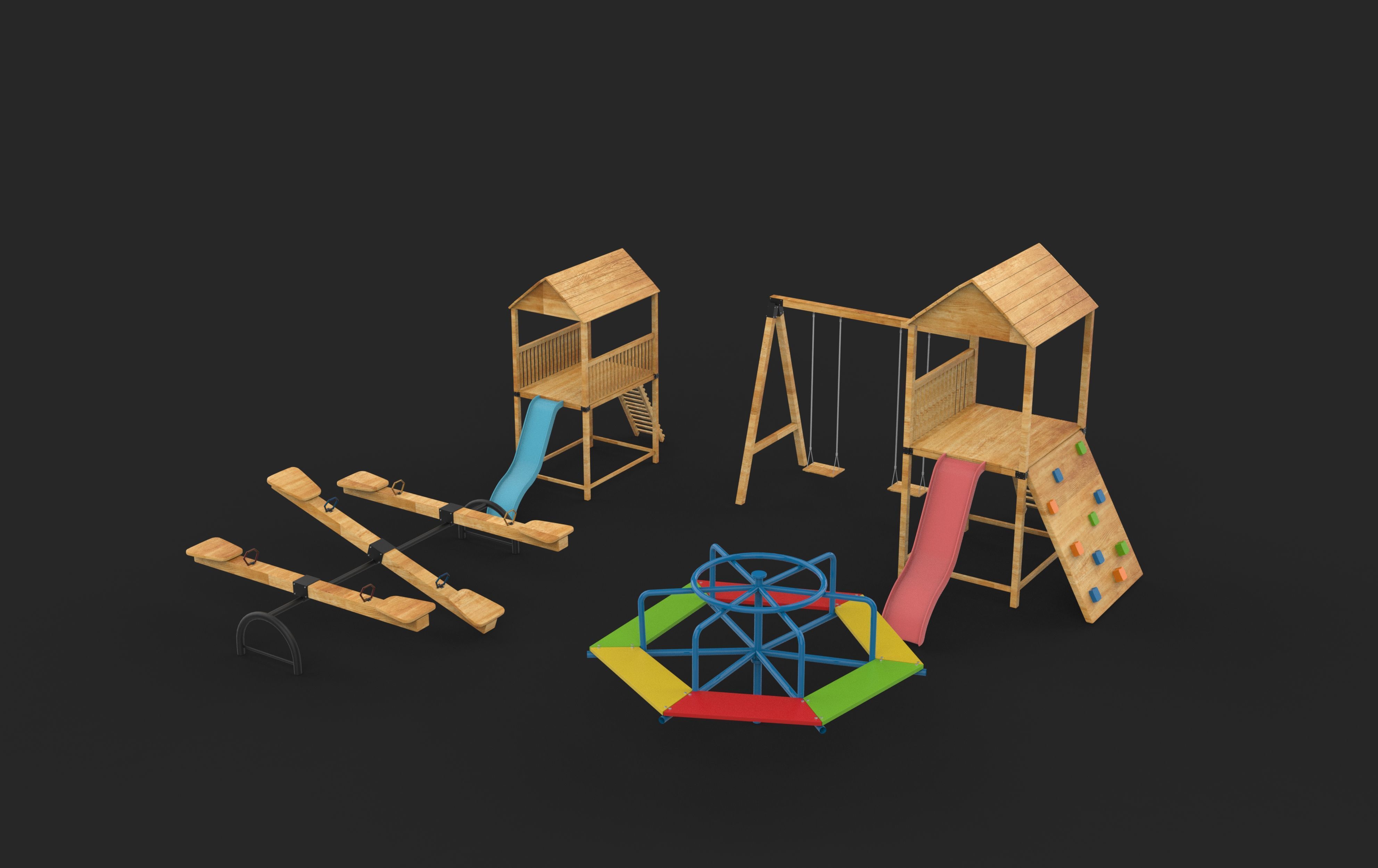 Playground pack 01  3D model_2