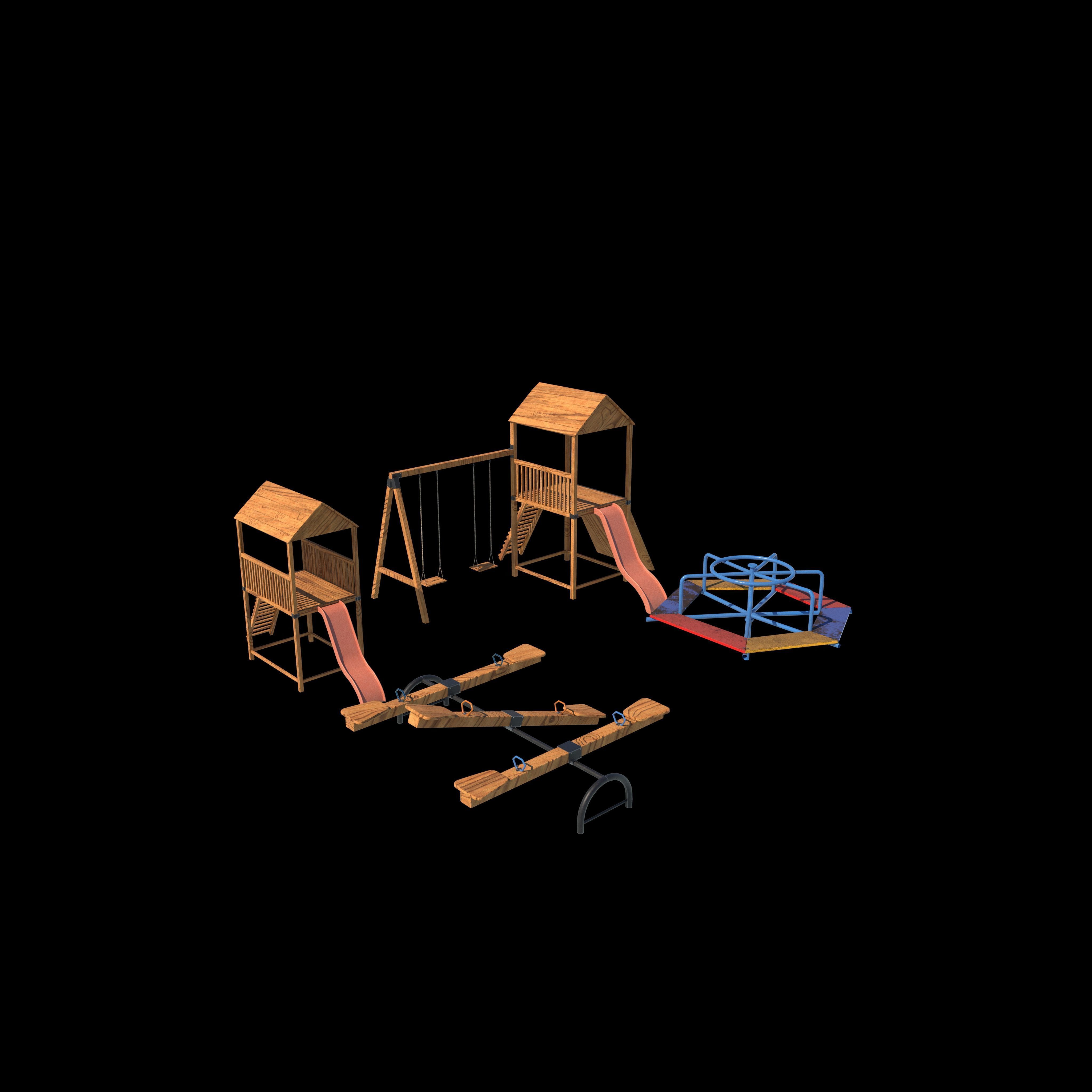 Playground pack 01  3D model_5
