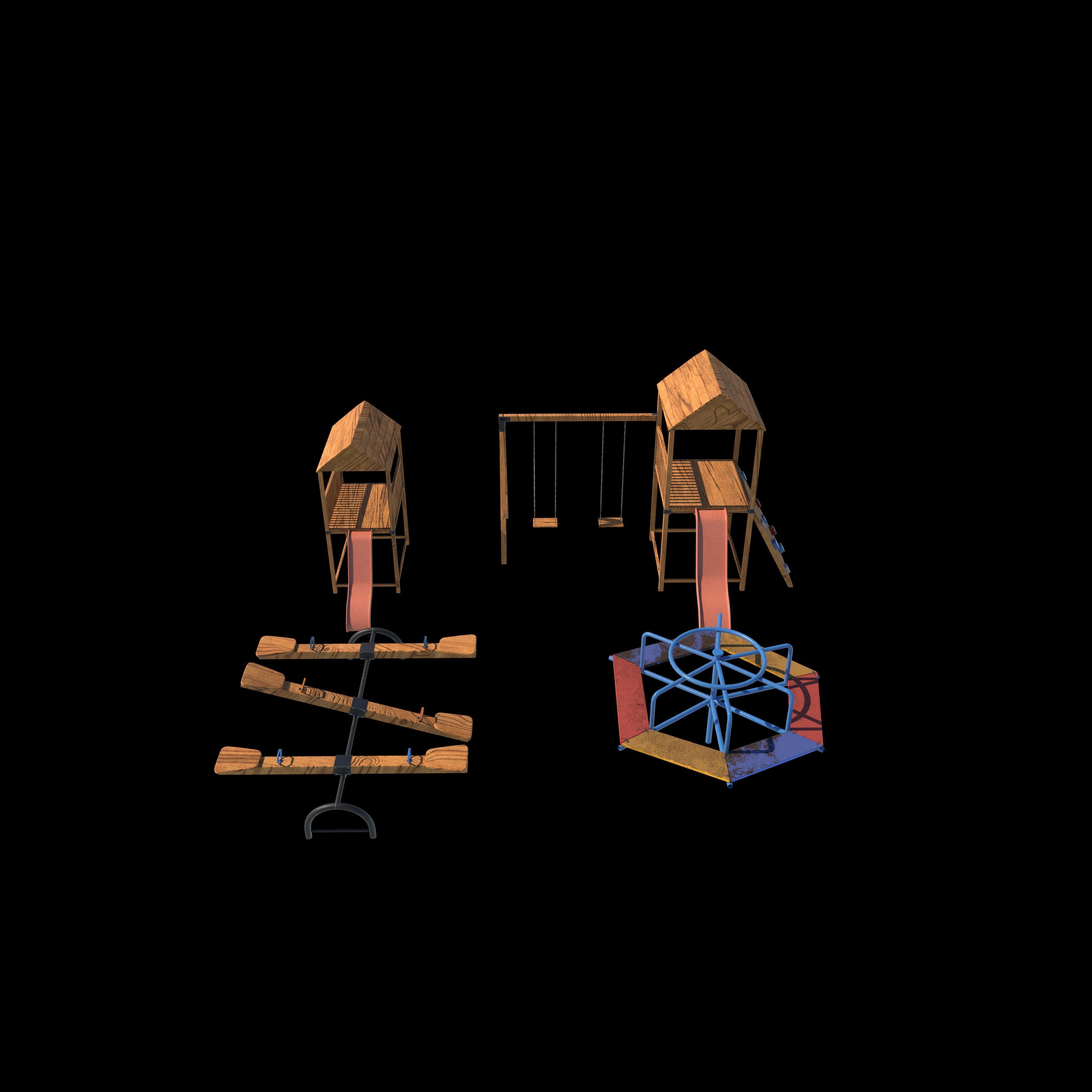 Playground pack 01  3D model_4