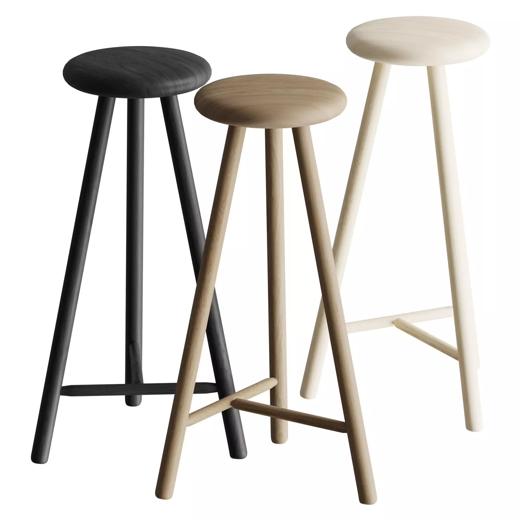 Nikari PERCH Stool 3D model_0