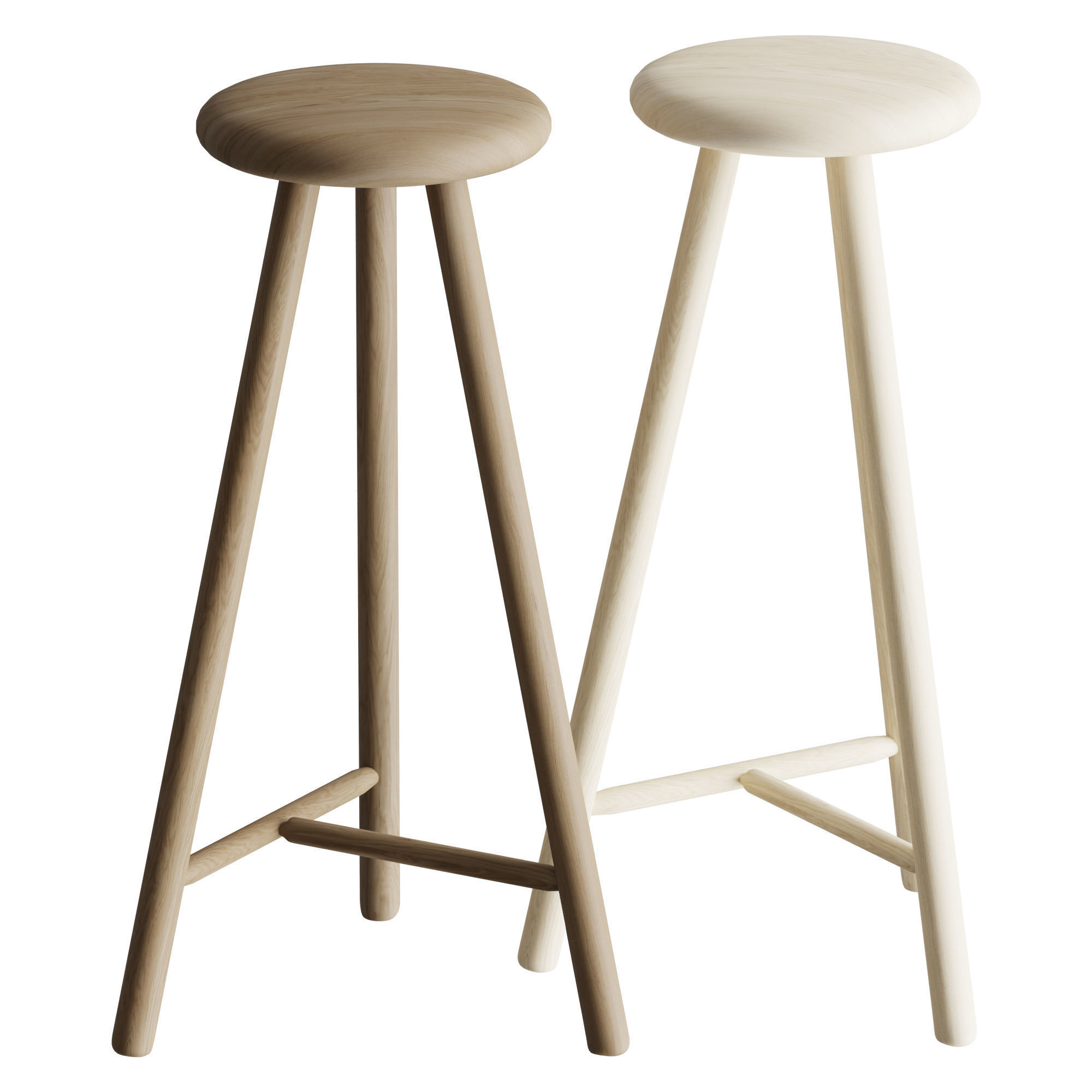 Nikari PERCH Stool 3D model_1