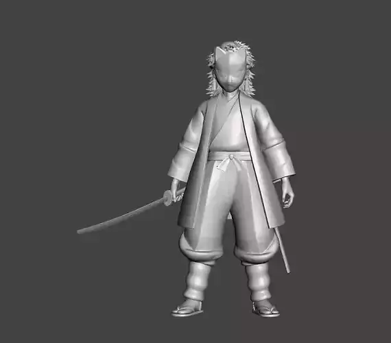 Sabito Masked 3D Model