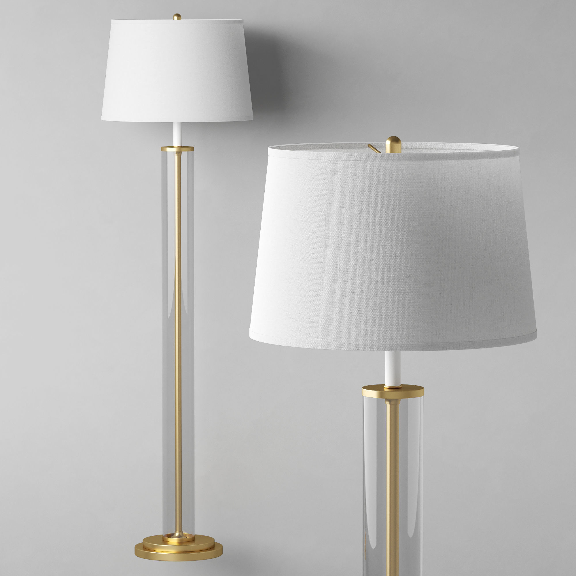 Dantone Home Buckingham floor lamp 3D model_1