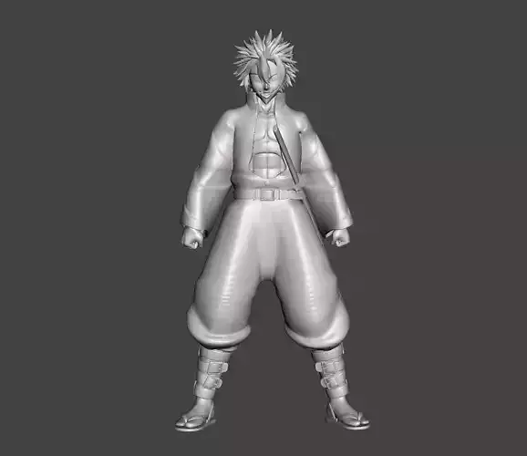 Shinazugawa Sanemi Wind Hashira 3D Model 3D print model