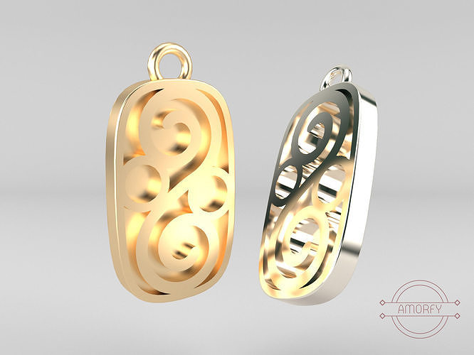 SPIRAL Pendant Printable 3D Jewelry 3D print model