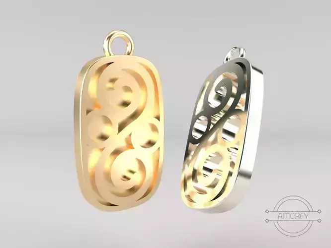 SPIRAL Pendant Printable 3D Jewelry