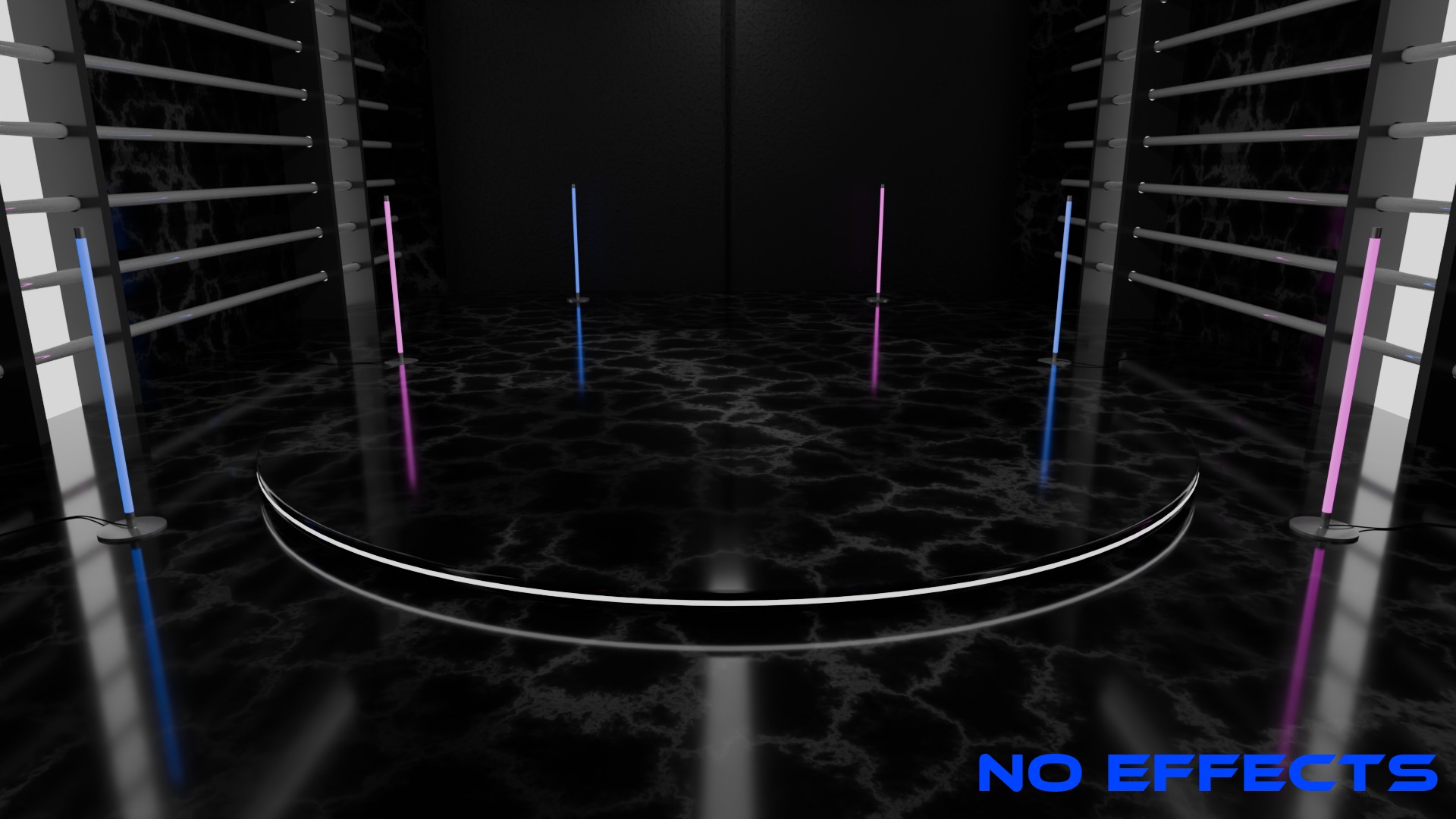 Neon Car Showroom 3D model_16