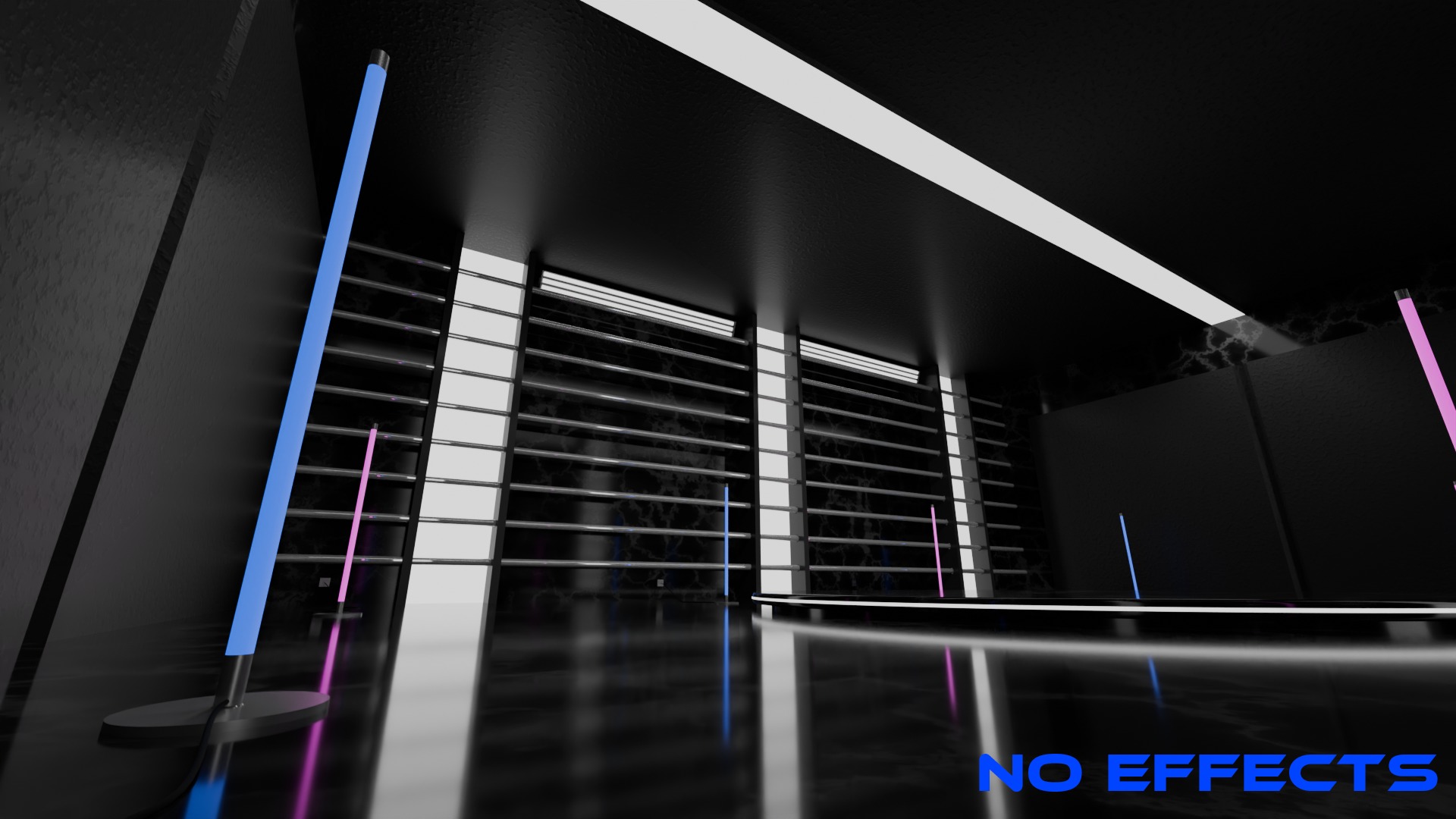 Neon Car Showroom 3D model_14