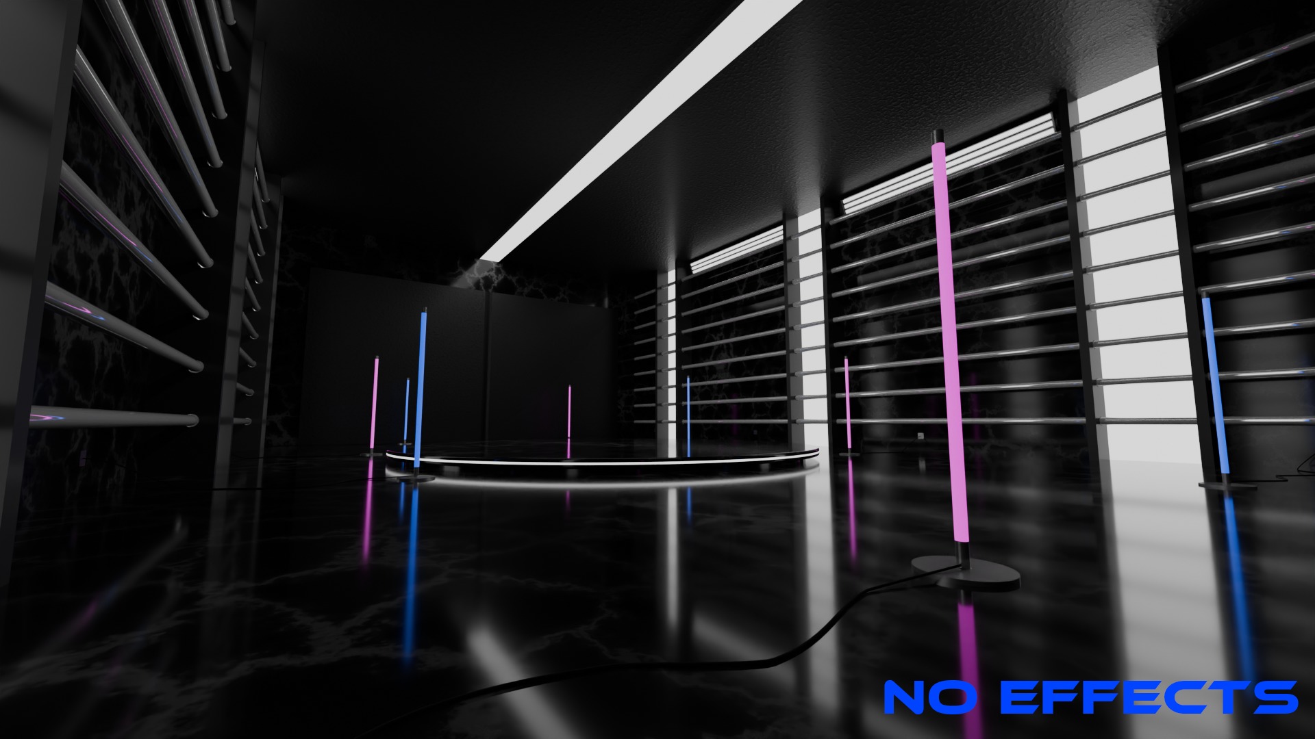 Neon Car Showroom 3D model_13
