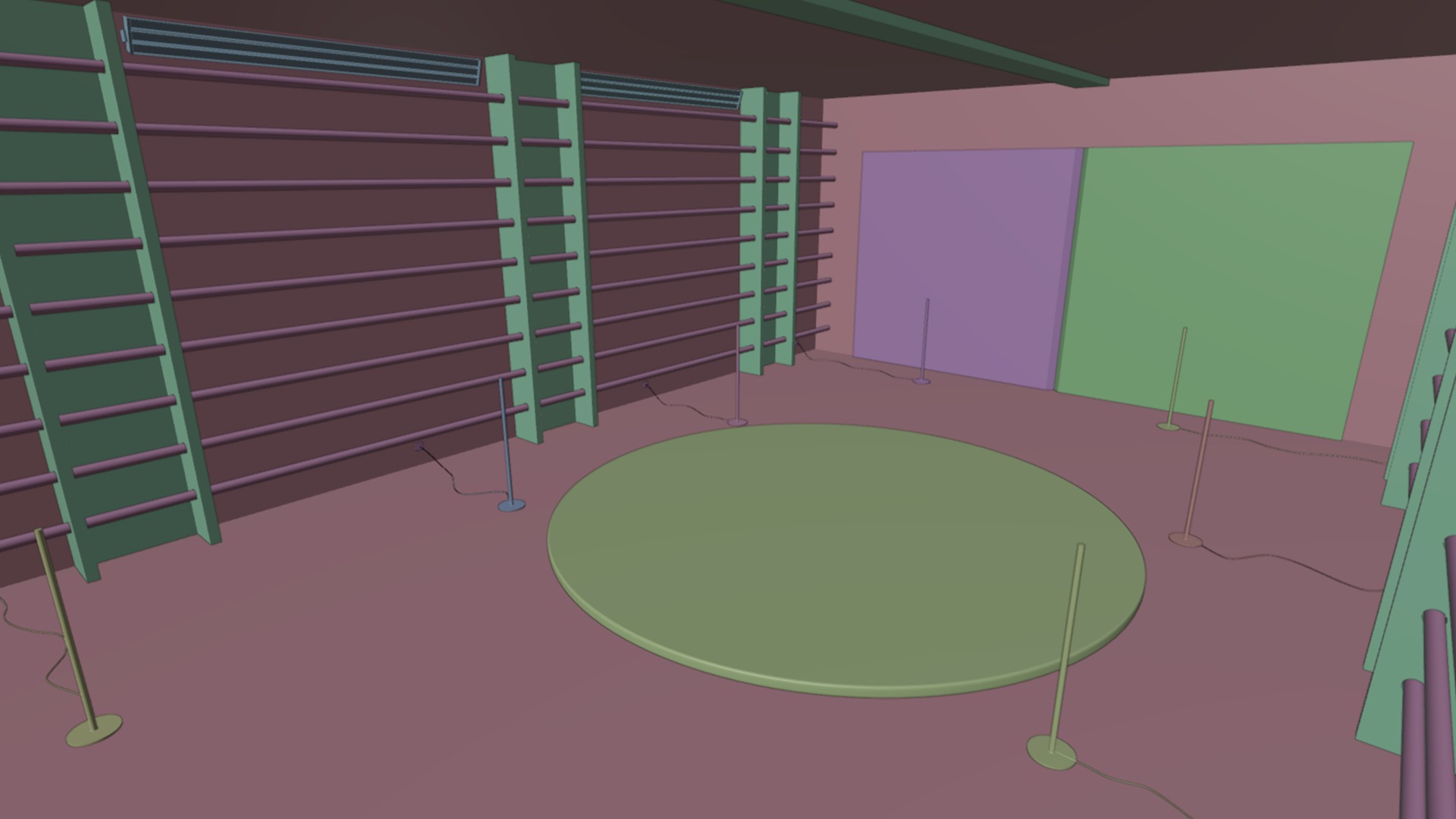 Neon Car Showroom 3D model_22