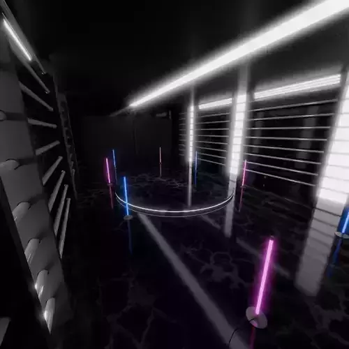 Neon Car Showroom 3D model Neon Car Showroom 3D model